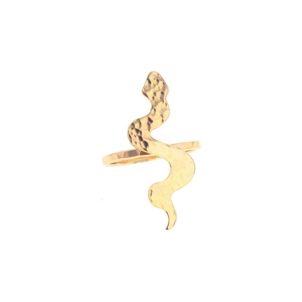 14K Gold Filled Snake Ring - Luxury Statement Ring